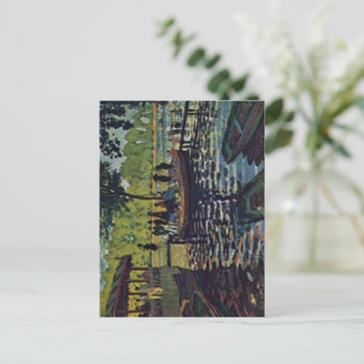 Monet, Claude La Grenouill?re 1869 Technique ?l au Postkarte (Stehend Vorderseite)