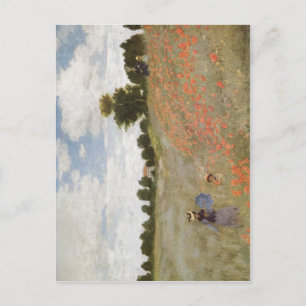 Monet, Claude Mohnblumen 1873 Technique ?l auf Lei Postkarte