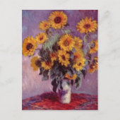 Monet, Claude Stilleben mit Sonnenblumen 1881 Tech Postkarte (Vorderseite)