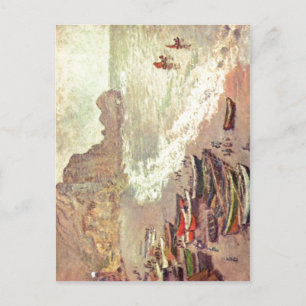 Monet, Claude? tretat, der Strang und La Porte d'A Postkarte
