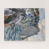 Monet Cliff of Aval & Black Horse Puzzle (Horizontal)
