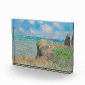 Monet Cliff Walk bei Pourvil Impressionist Malerei Fotoblock (Rechts)
