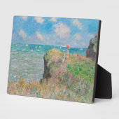 Monet Cliff Walk bei Pourvil Impressionist Malerei Fotoplatte (Seite)