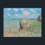 Monet Cliff Walk bei Pourvil Impressionist Malerei Postkarte<br><div class="desc">Impressionistisches Gemälde von Monet - Klassische Meisterwerke - Claude Monets beeindruckende Malserie - Cliff Walk bei Pourville</div>