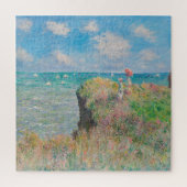 Monet Cliff Walk bei Pourvil Impressionist Malerei Puzzle (Vertikal)
