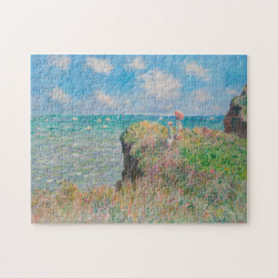 Monet Cliff Walk bei Pourvil Impressionist Malerei Puzzle