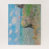Monet Cliff Walk bei Pourvil Impressionist Malerei Puzzle (Vertikal)