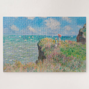 Monet Cliff Walk bei Pourvil Impressionist Malerei Puzzle