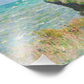 Monet Cliff Walk bei Pourville Fotodruck (Ecke)