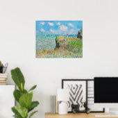Monet Cliff Walk bei Pourville Poster (Heimbüro)