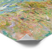 Monet Cliff Walk bei Pourville Poster (Ecke)