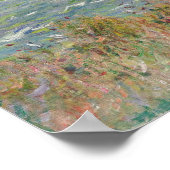 Monet - Cliff Walk bei Pourville Poster (Ecke)