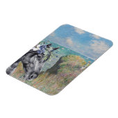 Monet Cliff Walk & Black Horse Magnet (Linke Seite)