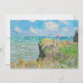 Monet Cliff Wandern bei Pourville Einladung (Vorderseite)