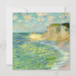 Monet - Cliffs at Under, berühmtes Gemälde Karte