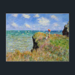 Monet - Clifftop Walk in Pourville Postkarte<br><div class="desc">Berühmtes Gemälde von Claude Monet,  Clifftop Walk in Pourville.</div>