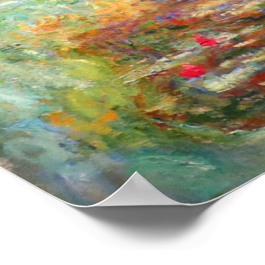 Monet Corner of Water Lily Pond Poster (Ecke)