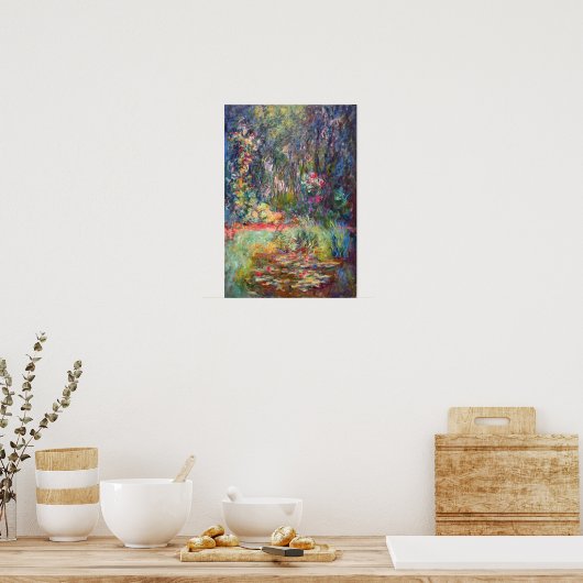 Monet Corner of Water Lily Pond Poster (Küche)