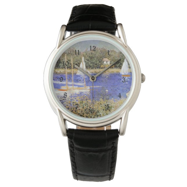 Monet - Das Becken in Argenteuil Armbanduhr (Vorderseite)