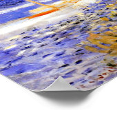 Monet - Das Becken in Argenteuil Poster (Ecke)