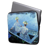 Monet - Das Blue Row-Boot Laptopschutzhülle (Vorderseite Links)