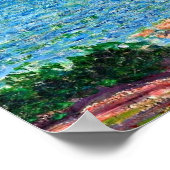 Monet - Das Esterel-Gebirge Poster (Ecke)