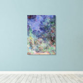 Monet - Das Haus, Aussicht von der Rose Garden Leinwanddruck (Insitu (Holzboden))