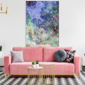 Monet - Das Haus, Aussicht von der Rose Garden Leinwanddruck (Insitu (Wohnzimmer))