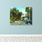 Monet - Das Künstlerhaus in Argenteuil Leinwanddruck (Insitu (Holzboden))