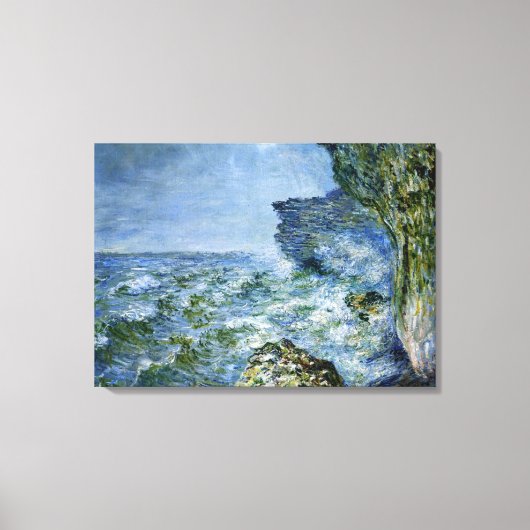 Monet - Das Meer am Fecamp, Kunstwerke des Impress Leinwanddruck (Vorderseite)
