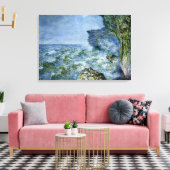 Monet - Das Meer am Fecamp, Kunstwerke des Impress Leinwanddruck (Insitu (Wohnzimmer))
