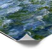 Monet - Das Meer am Fecamp, Kunstwerke des Impress Poster (Ecke)