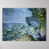 Monet - Das Meer am Fecamp, Kunstwerke des Impress Poster (Vorne)