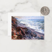 Monet - das Meer in Pourville Mitteilungskarte (Vorderseite/Rückseite Beispiel)