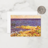 Monet - Das Mittelmeer bei Antibes Mitteilungskarte (Vorderseite/Rückseite Beispiel)