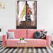 Monet - Das rote Kerchach, Impressionismus Leinwanddruck (Insitu (Wohnzimmer))