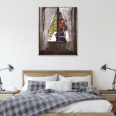 Monet - Das rote Kerchie Leinwanddruck (Insitu (Schlafzimmer))