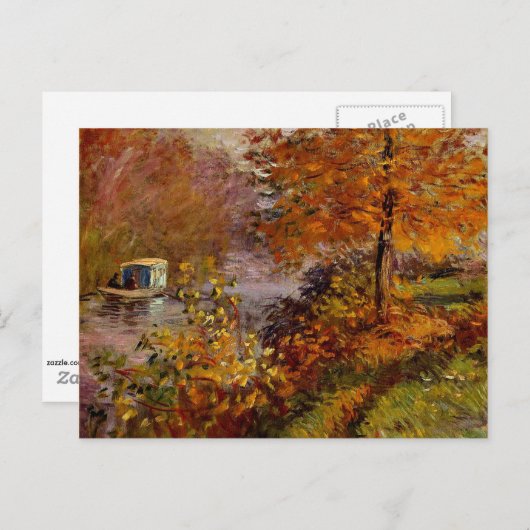 Monet - Das Studio-Boot Postkarte (Vorne/Hinten)