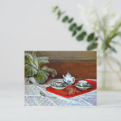 Monet: Das Tea-Set, Postkarte (Stehend Vorderseite)