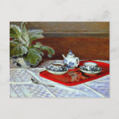 Monet: Das Tea-Set, Postkarte (Vorderseite)