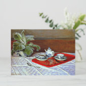 Monet - Das Tee-Set, Feiertagskarte (Stehend Vorderseite)