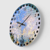 Monet - Der Bahnhof Saint-Lazare, Kunst Große Wanduhr (Winkel)