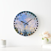 Monet - Der Bahnhof Saint-Lazare, Kunst Große Wanduhr (Zuhause)