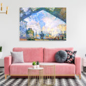Monet - Der Bahnhof Saint-Lazare, Kunst Leinwanddruck (Insitu (Wohnzimmer))