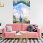Monet - Der Bahnhof Saint-Lazare, Kunst Leinwanddruck (Insitu (Wohnzimmer))