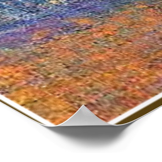 Monet - Der Bahnhof Saint-Lazare, Kunst Poster (Ecke)