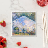 Monet - Der Bahnhof Saint-Lazare, Kunst Serviette (Beispiel)