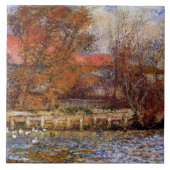 Monet - Der Ententeich, Kunstmalerei Fliese (Vorderseite)