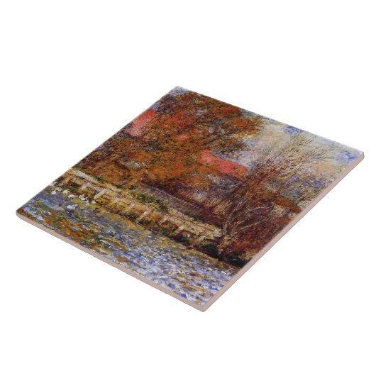 Monet - Der Ententeich, Kunstmalerei Fliese (Seite)