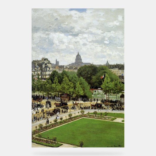 Monet - Der Garten der Prinzessin Acrylschild (Vorderseite)